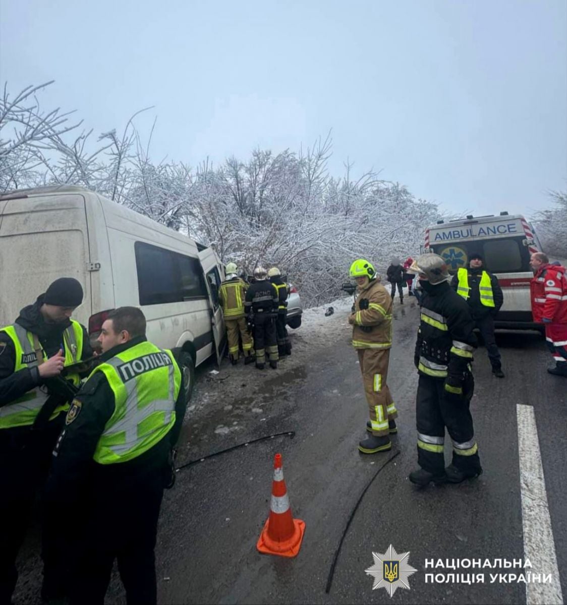 Смертельна ДТП сталася на Київщині. Фото: НПУ