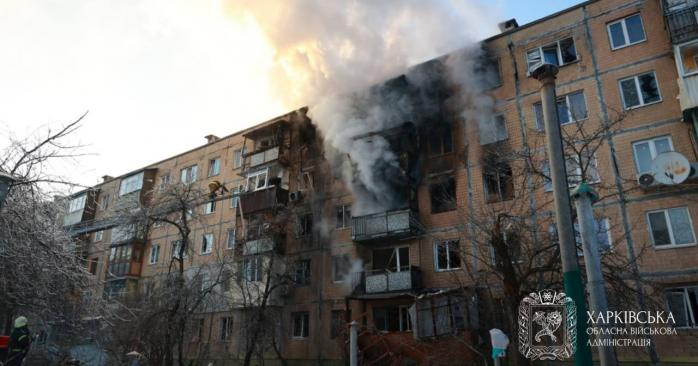 Последствия удара БпЛА в Харькове. Фото: прокуратура