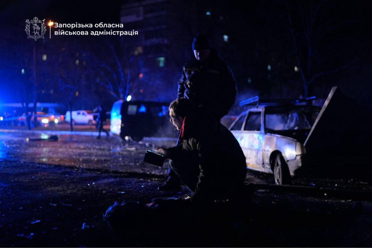 Наслідки обстрілу Запоріжжя. Фото: ОВА