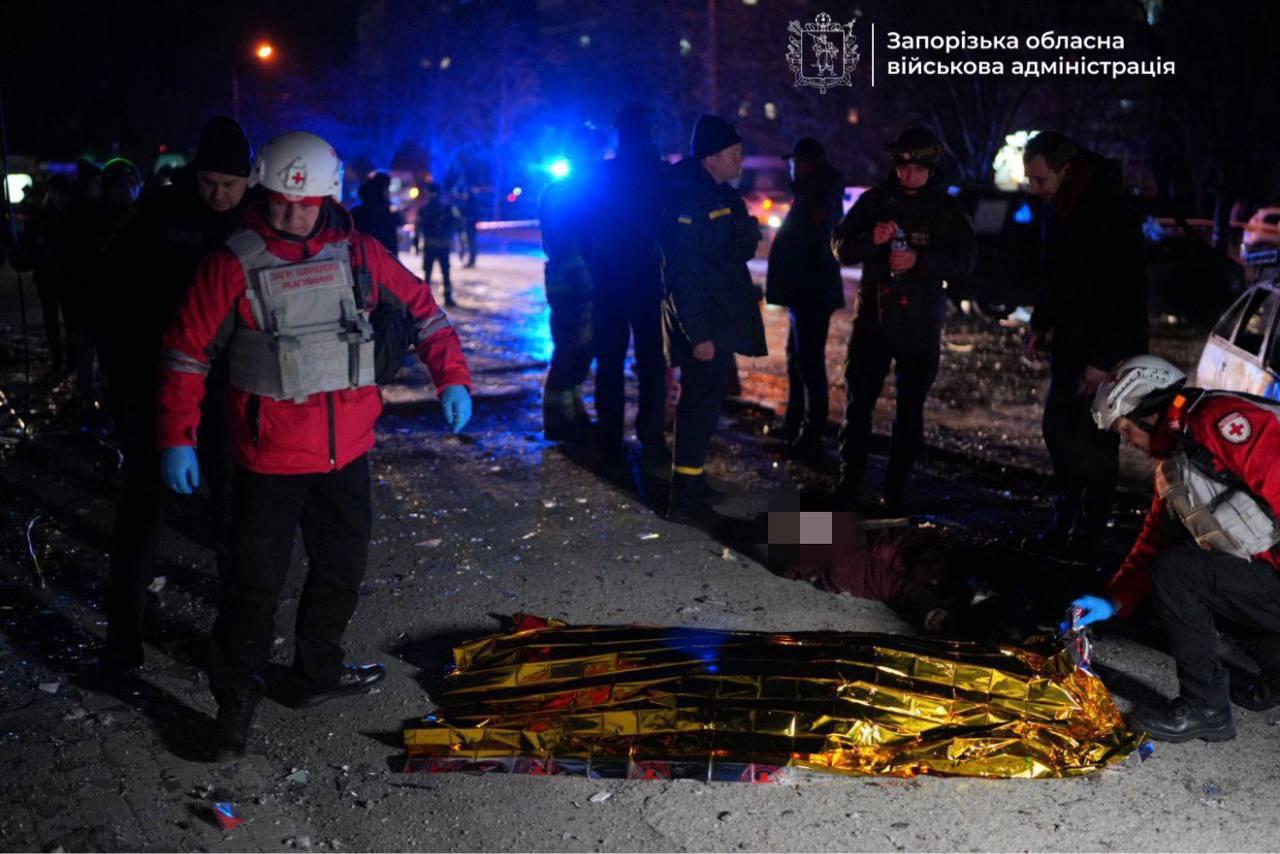 Наслідки обстрілу Запоріжжя. Фото: ОВА