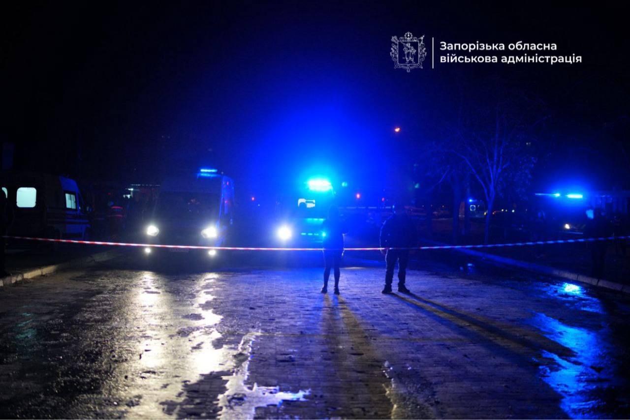 Наслідки обстрілу Запоріжжя. Фото: ОВА