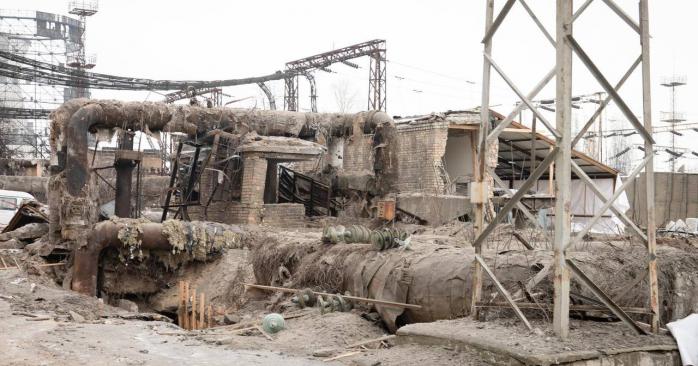 Руйнування ТЕЦ. Фото: Олексій Кулеба у Telegram