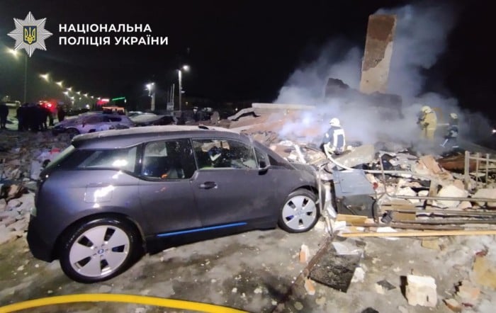 Наслідки вибуху в селі Дуліби на Львівщині 6 лютого 2026 року, фото: поліція Львівщини