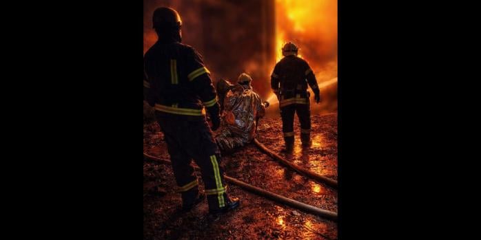 Наслідки удару по високовольтній підстанції на Волині в ніч на 7 лютого, фото: ДСНС Волині