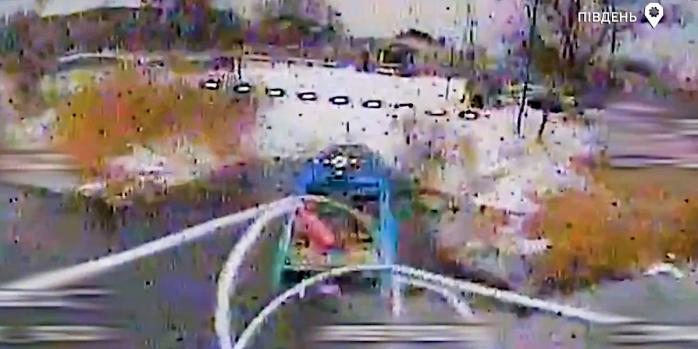 Уничтожение техники российских захватчиков, скриншот видео