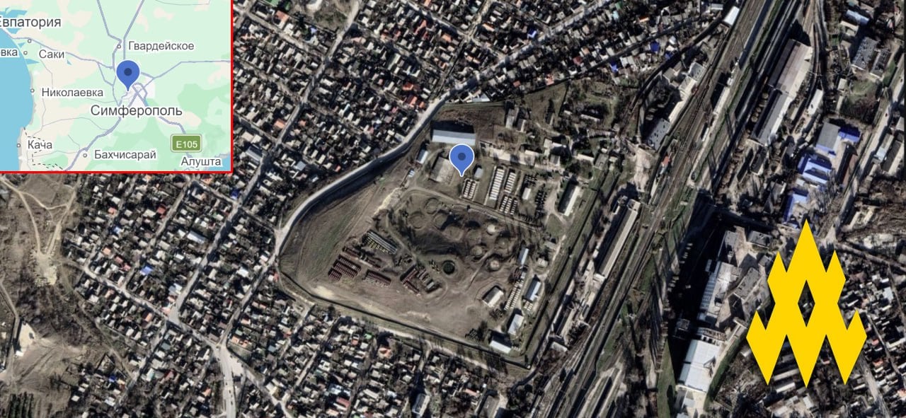 База палива Чорноморського флоту РФ. Фото: АТЕШ