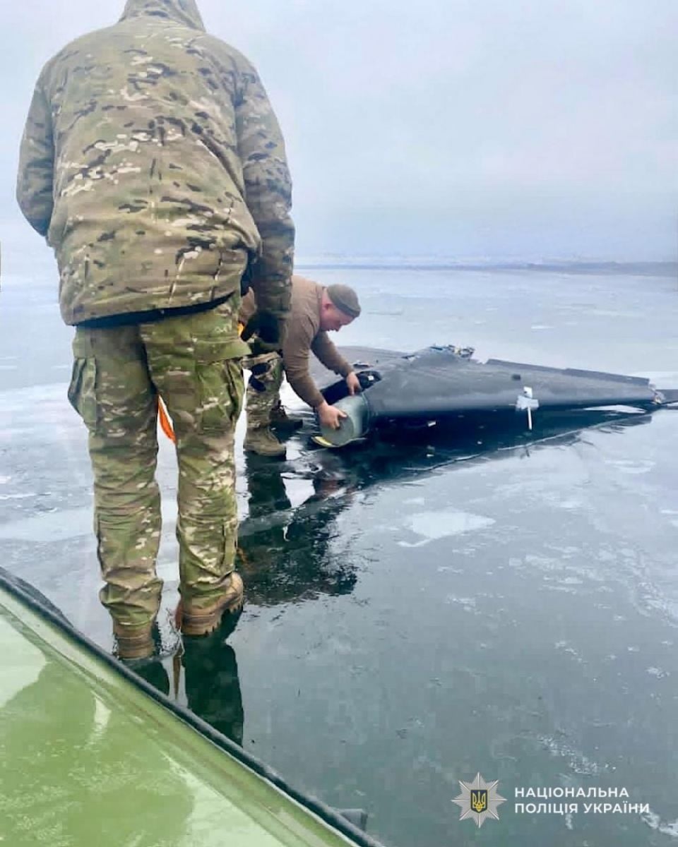 Російський «Шахед» знайшли на кризі Дніпра. Фото: НПУ