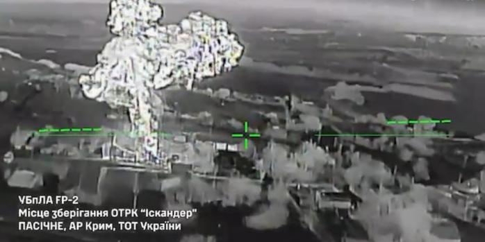 Уничтожение российских захватчиков, скриншот видео