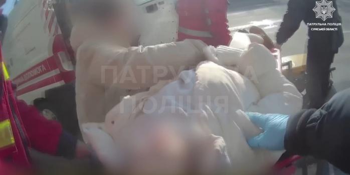 Рашисты 17 февраля ударили по центру Сум, скриншот видео