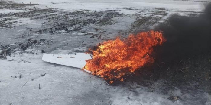 Знищений російський безпілотник, скріншот відео