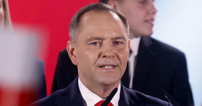 Президент Польщі Кароль Навроцький. Фото: AFP