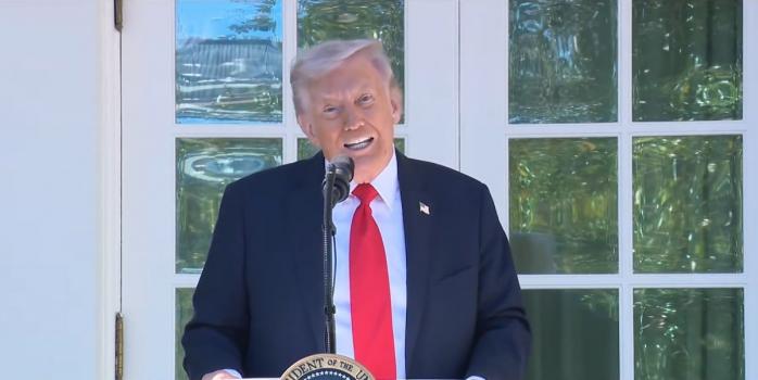 Дональд Трамп, скриншот видео