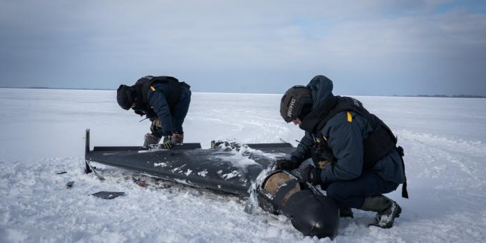Обезвреживание российского &laquo;шахеда&raquo;, фото: ГСЧС Черниговщины