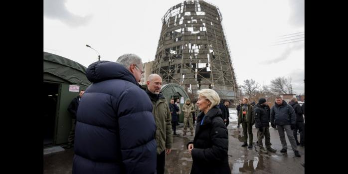 Лідери країн-партнерів України відвідали одну зі столичних ТЕЦ, фото: Кабінет міністрів України