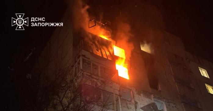 Частина Запоріжжя залишилася без тепла внаслідок нічної атаки РФ. Фото: