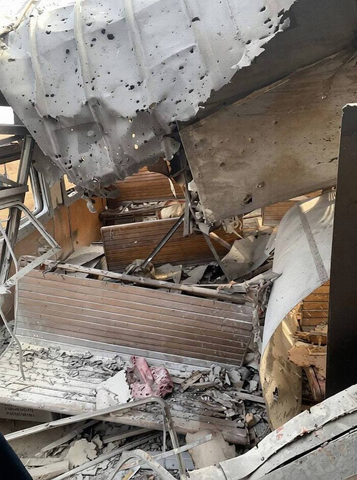 Наслідки атаки російських безпілотників, фото: Андрій Оса