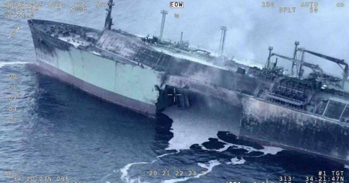 Москва підтвердила атаку на російський газовий танкер у Середземному морі. Фото: