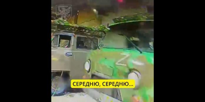 Уничтожение российской техники, скриншот видео