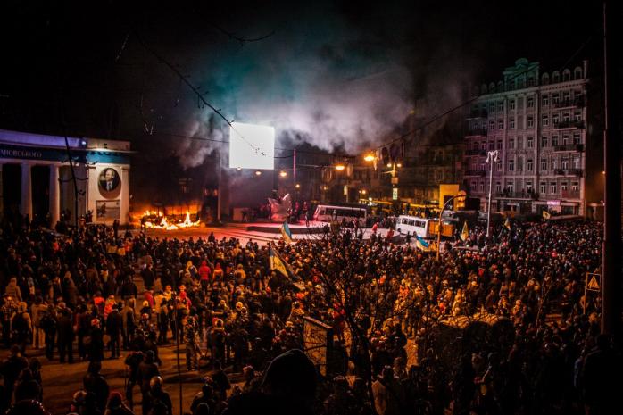 Девятерых задержанных на Грушевского уже подозревают в «массовых беспорядках» — ГУ МВД в Киеве