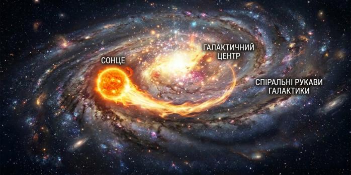 Солнце сформировалось значительно ближе к центру Галактики, чем сейчас, фото: Google Gemini