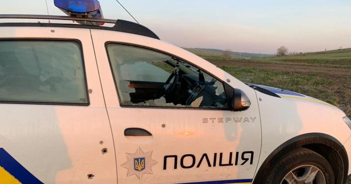 Армия РФ обстреляла автомобиль полиции в Запорожье. Фото: 