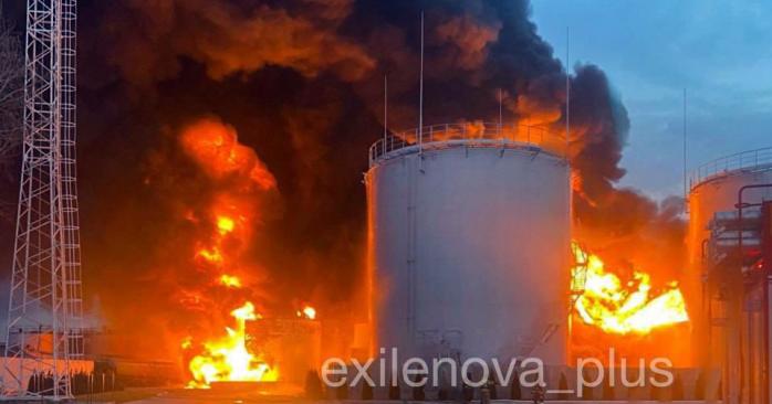 БпЛА ударили по нефтебазе в Краснодарском крае РФ. Фото: