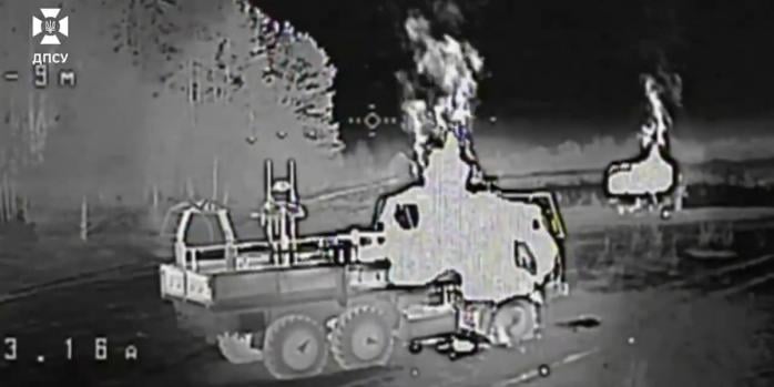 Уничтожение российских захватчиков, скриншот видео