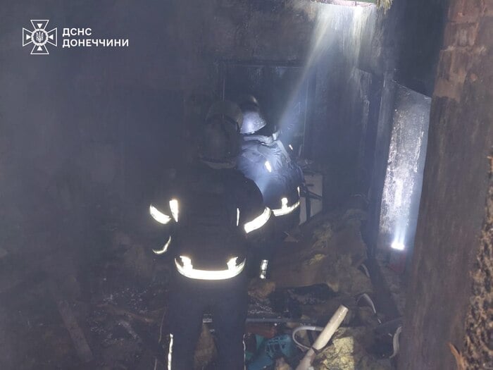 Наслідки російського обстрілу Донеччини, фото: ДСНС