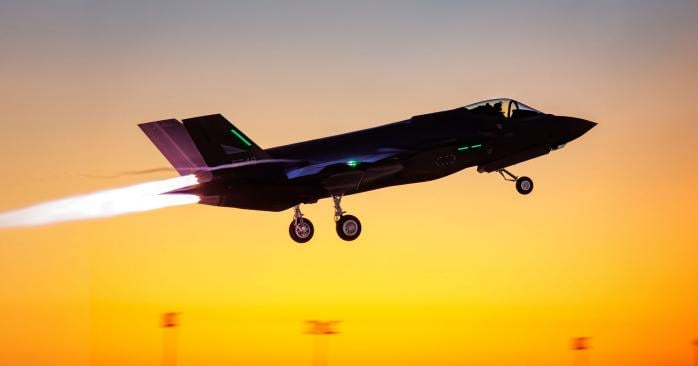 Американский истребитель F-35 совершил аварийную посадку на Ближнем Востоке. Фото: 