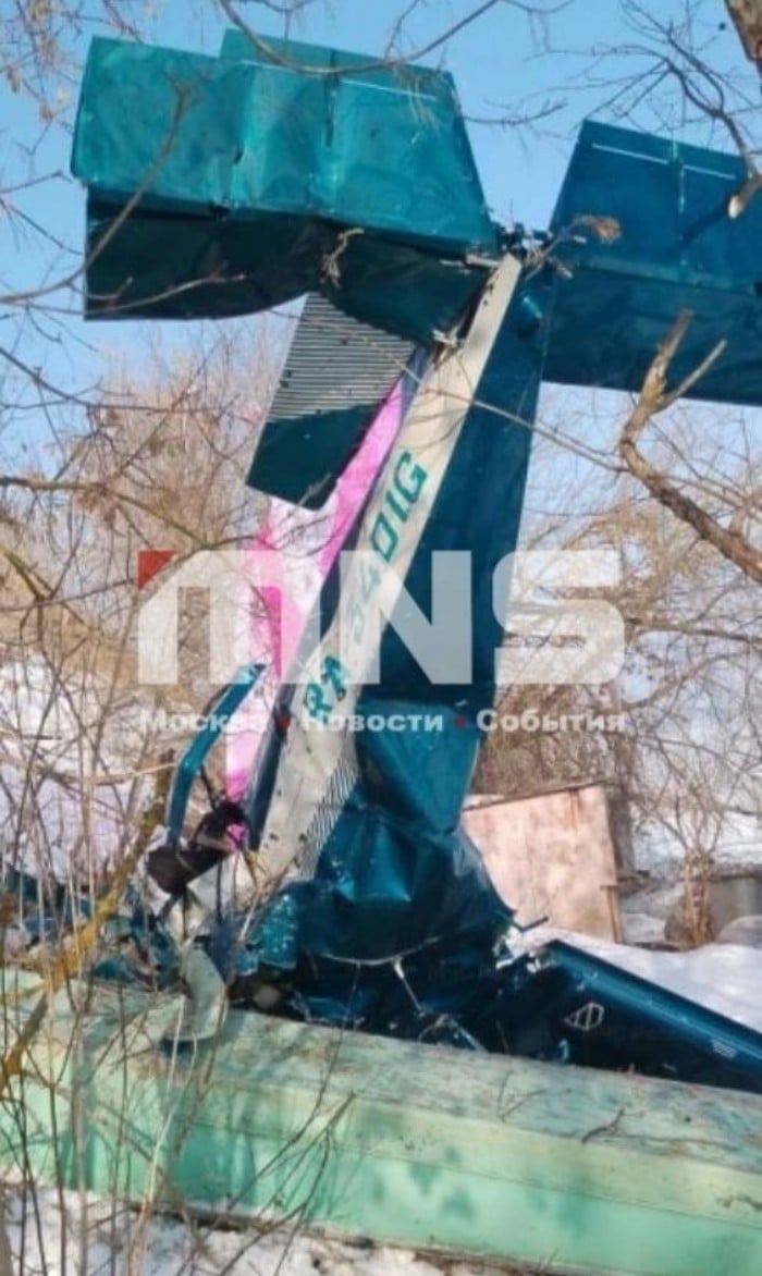 Легкомоторний літак збили у Росії, фото: MNS