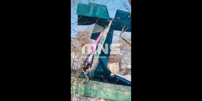 Легкомоторний літак збили у Росії, фото: MNS