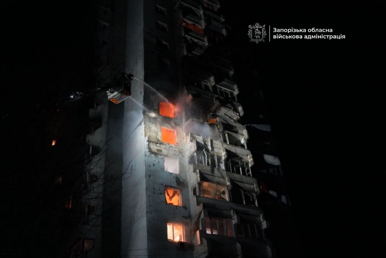 Наслідки обстрілу. Фото: Запорізька ОВА