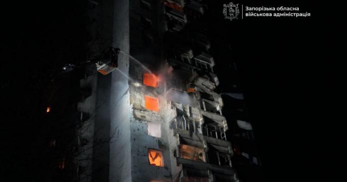 Последствия обстрелов. Фото: Запорожская ОВА