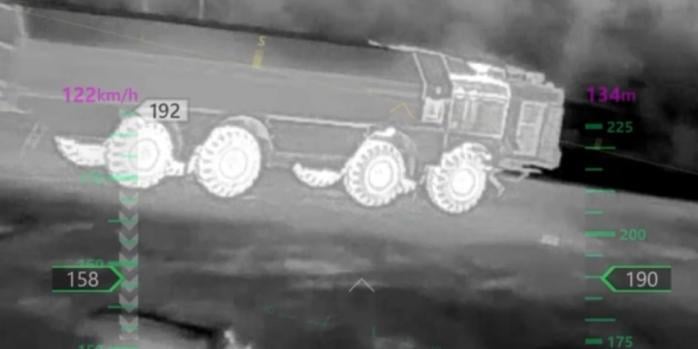 Уничтожение российской военной техники, скриншот видео