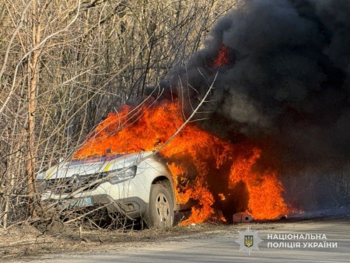 Наслідки російської атаки, фото: Нацполіція