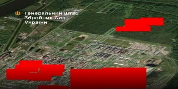 Уражено НПЗ у Ленінградській області, фото: Генштаб ЗСУ