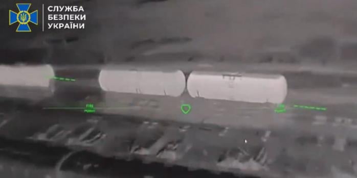 Знищення ворожого ешелону з пальним, скріншот відео