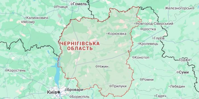 Російські дрони знову атакували Чернігівщину, фото: Google Maps