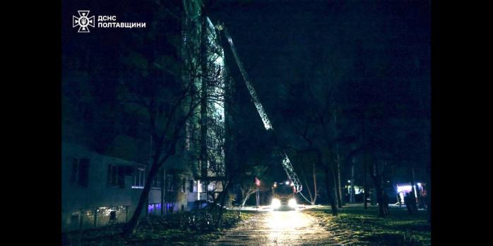 Наслідки російської атаки по Полтаві, фото: ДСНС