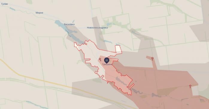 Армія РФ намагалися просунутися у Гришине. Карта: DeepState