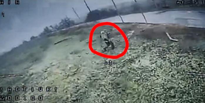 Уничтожение российских захватчиков, скриншот видео