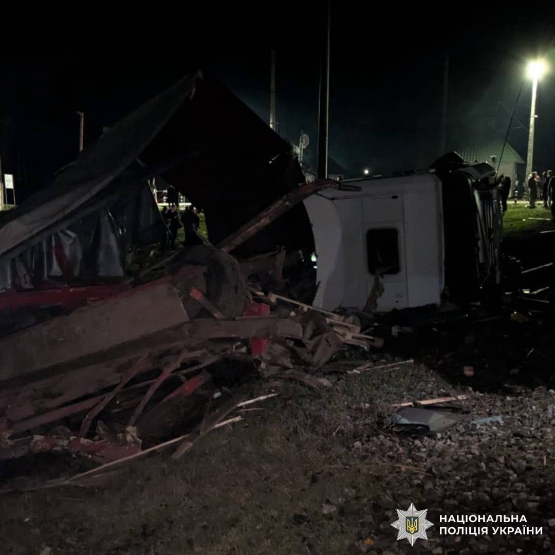 Аварія на залізниці. Фото: Нацполіція