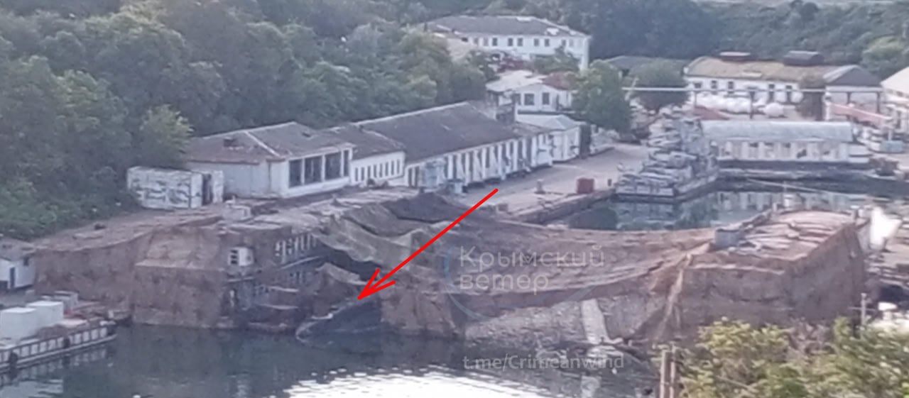 Судноремонтний завод ЧФ Росії в Севастополі повністю припинив роботу. Фото: «Кримський вітер»