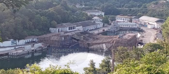 Судоремонтный завод ЧФ России в Севастополе полностью прекратил работу. Фото: 