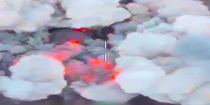 Уничтожение российского склада, скриншот видео