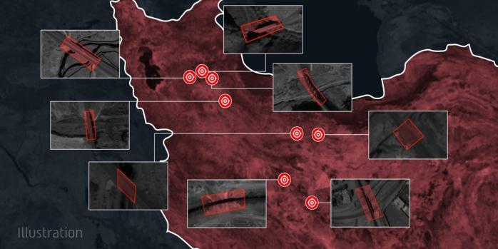 Израильская армия ударила по ряду мостов в Иране, инфографика: Israel Defense Forces