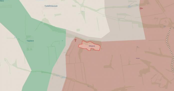 Російська армія окупувала Мирне. Карта: DeepState