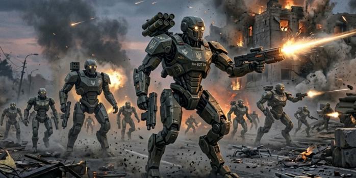 Роботизированные комплексы впервые самостоятельно захватили вражескую позицию, фото: Google Gemini