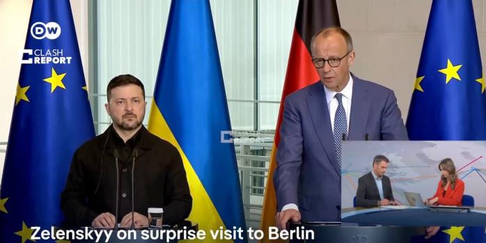 Володимир Зеленський та Фрідріх Мерц, фото: ClashReport