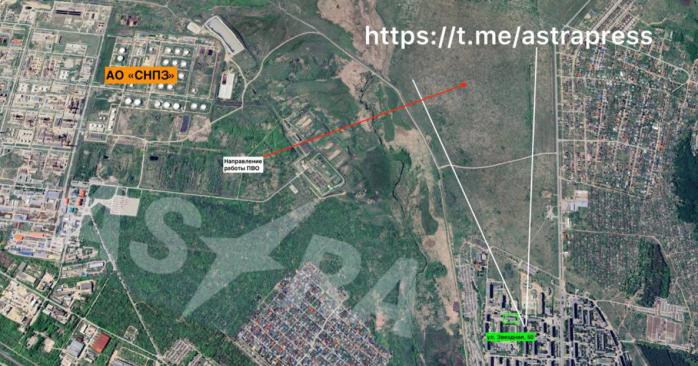 Наслідки роботи ППО в Сизрані. Фото: соцмережі